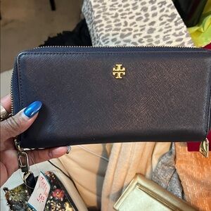 Tory Burch Navy Wallet